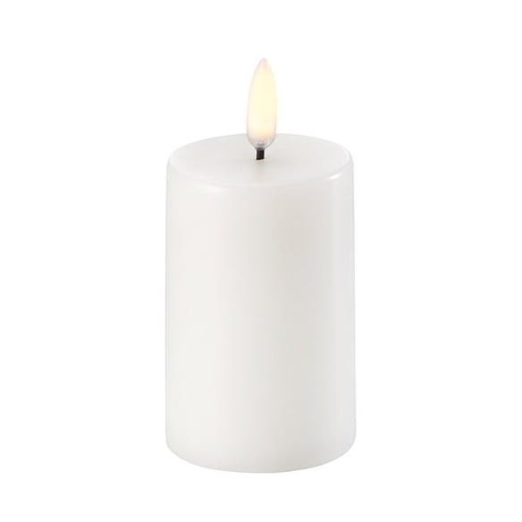 Uyuni Lighting Bougie bloc Uyuni LED blanc o5 cm 7,5 cm