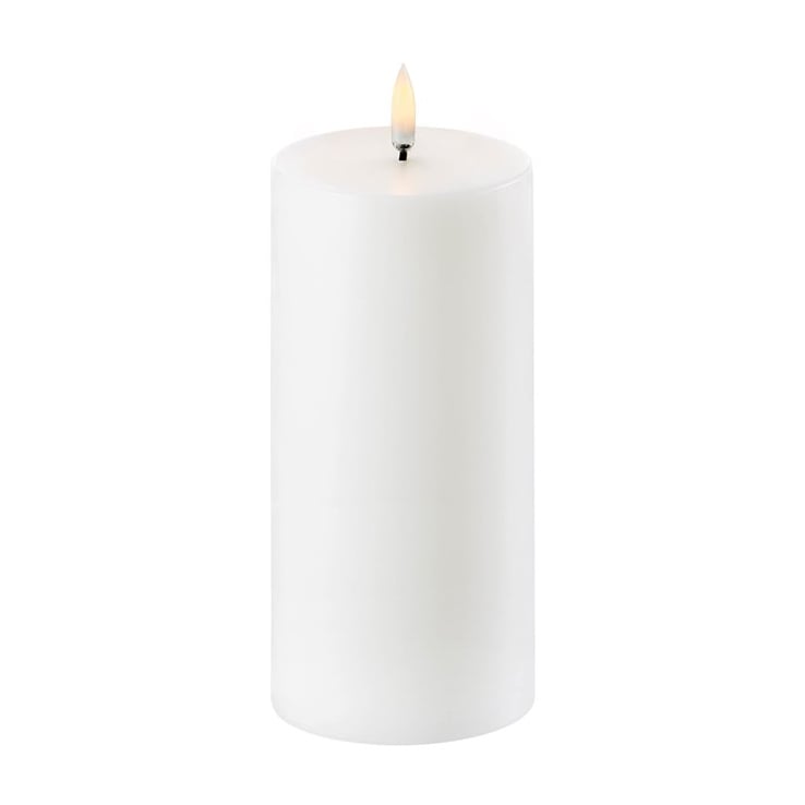 Uyuni Lighting Bougie blocUyuni LED blanc 7,8 cm 15,2 cm