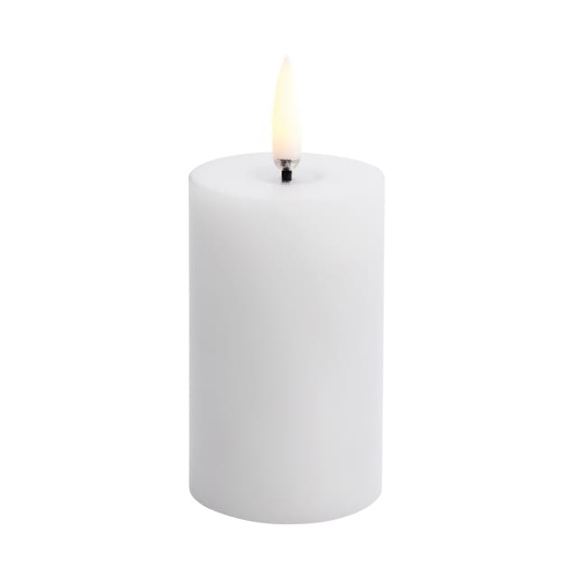 Bougie LED en bloc Uyuni Melted - Blanc, Ø5x7,5 cm - Uyuni Lighting