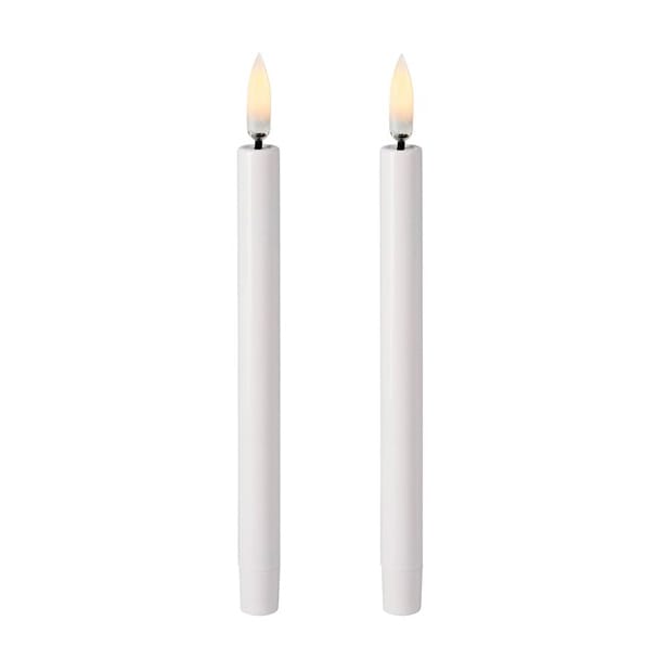 Bougie pour chandelier Uyuni LED Mini blanc Ø1,3 cm Lot de 2 - 13,8 cm - Uyuni Lighting