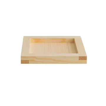 009 Tray plateau - Pin en huile-cire, 33x33x6 cm - Vaarnii