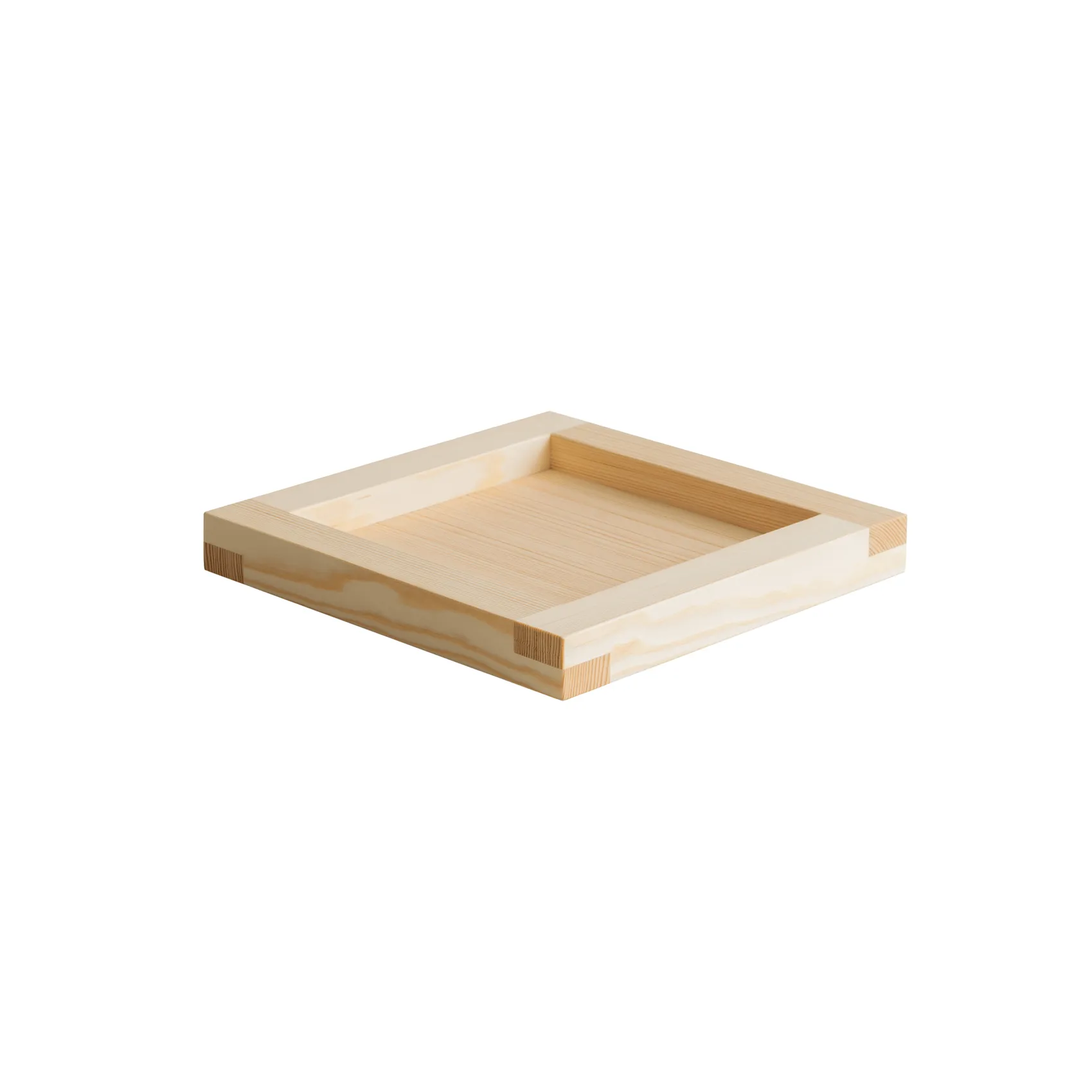 009 Tray plateau, Pin en huile-cire, 33x33x6 cm Vaarnii