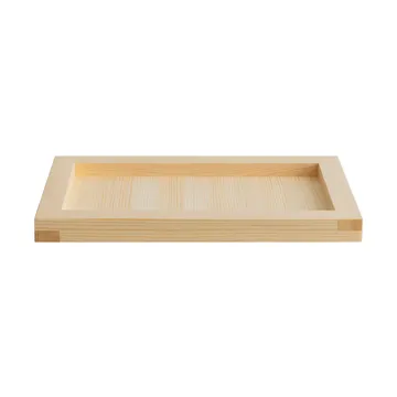 009 Tray plateau - Pin en huile-cire, 54x33x6 cm - Vaarnii