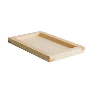 009 Tray plateau - Pin en huile-cire, 54x33x6 cm - Vaarnii
