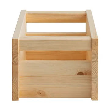 020 Koppa Crate boîte de rangement - Pin en finition huilée, taille S, 29x43x22 cm - Vaarnii