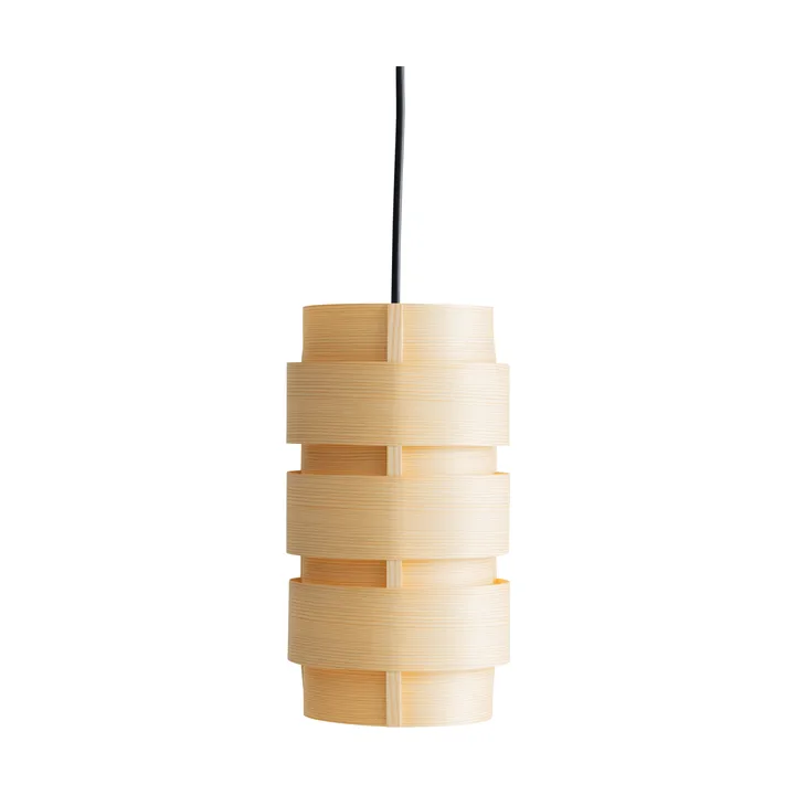 1006 Hans Pendant suspension - Placage de pin, Ø14x26 cm - Vaarnii