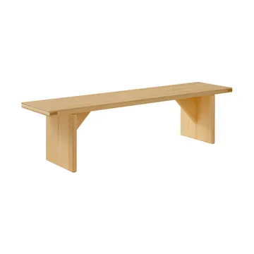 Banc 012 Kolmio Bench - Pin en huile-cire mat, 176x42x45 cm - Vaarnii