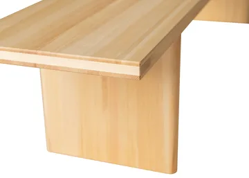 Banc 012 Kolmio Bench - Pin en huile-cire mat, 227×42×45 cm - Vaarnii