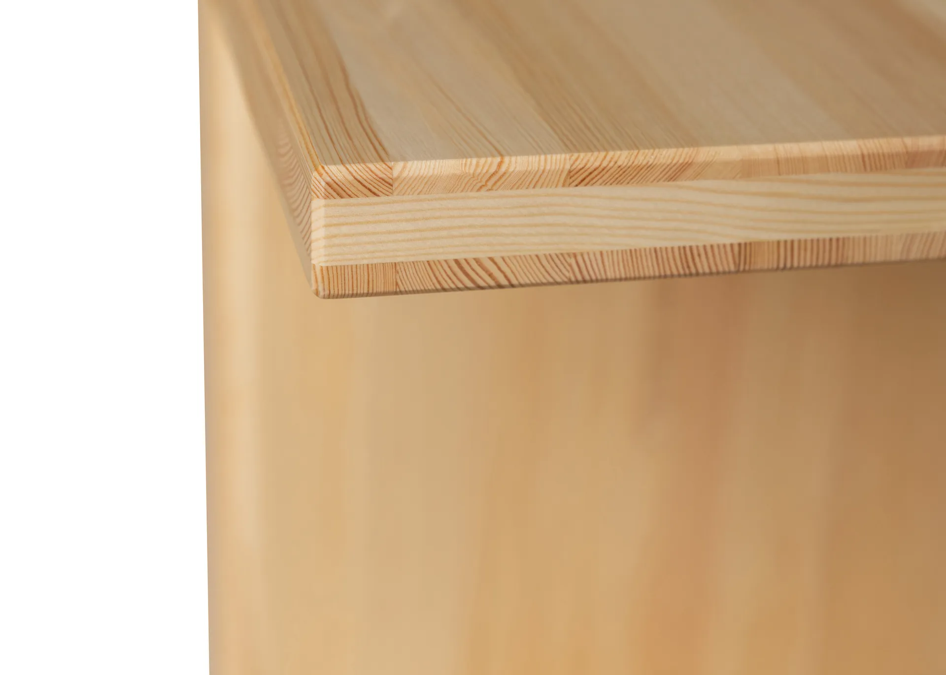 Banc 012 Kolmio Bench, Pin en huile-cire mat, 227×42×45 cm Vaarnii