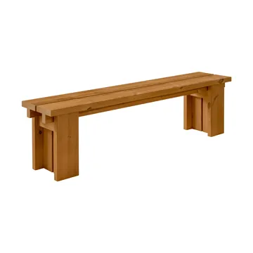 Banc 013 Osa Outdoor Bench - Pin traité thermiquement, 182×37×49 cm - Vaarnii