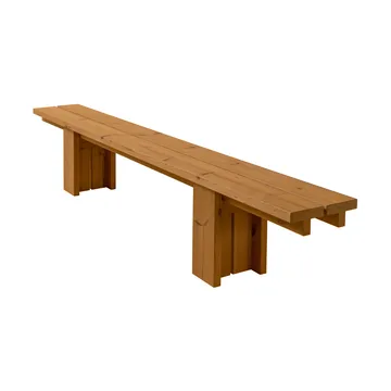Banc 013 Osa Outdoor Bench - Pin traité thermiquement, 270×37×49 cm - Vaarnii