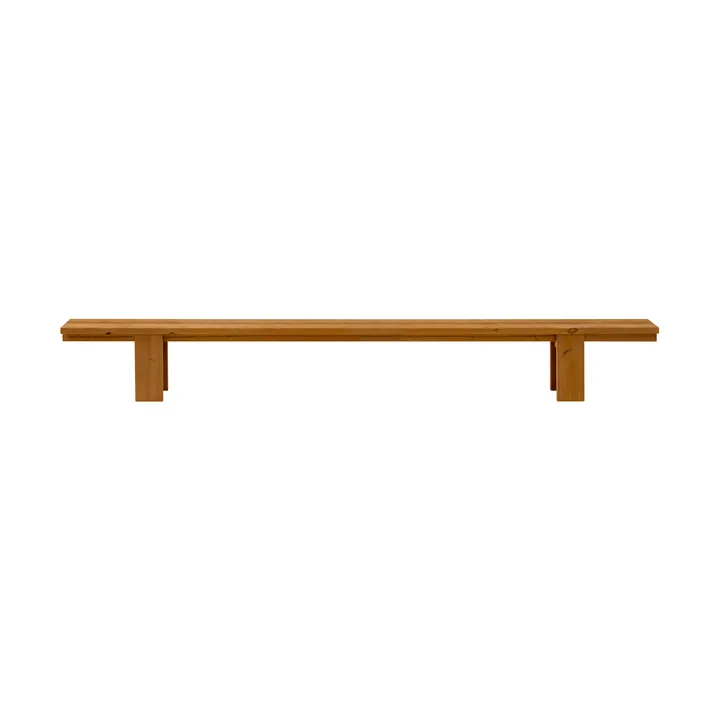 Banc 013 Osa Outdoor Bench - Pin traité thermiquement, 333×37×49 cm - Vaarnii
