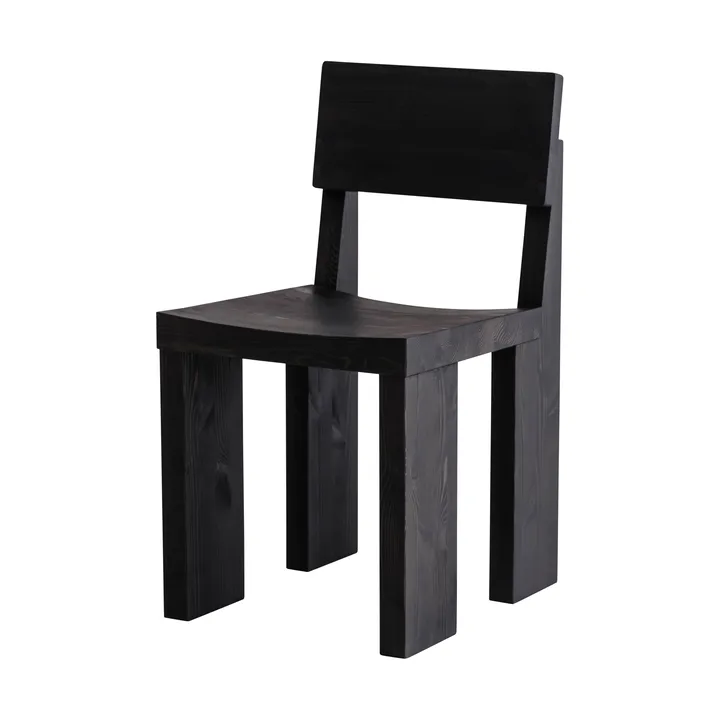 Chaise 001 Dining Chair - Pin noir teinté - Vaarnii