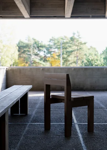 Chaise 013 Osa Outdoor Dining Chair - Pin huilé-ciré mat - Vaarnii