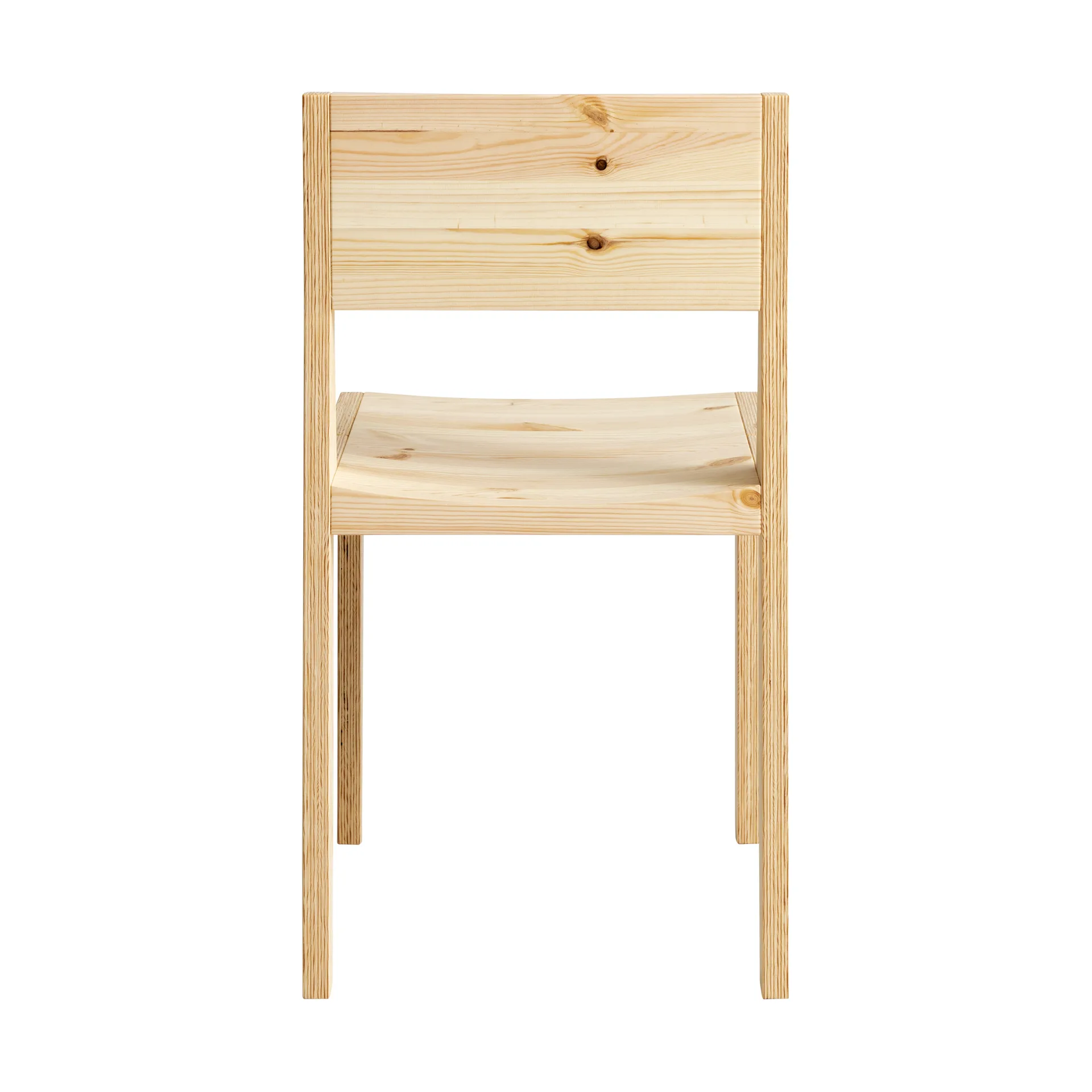 Chaise 016 Maasto Dining Chair, Pin en huile-cire mat Vaarnii