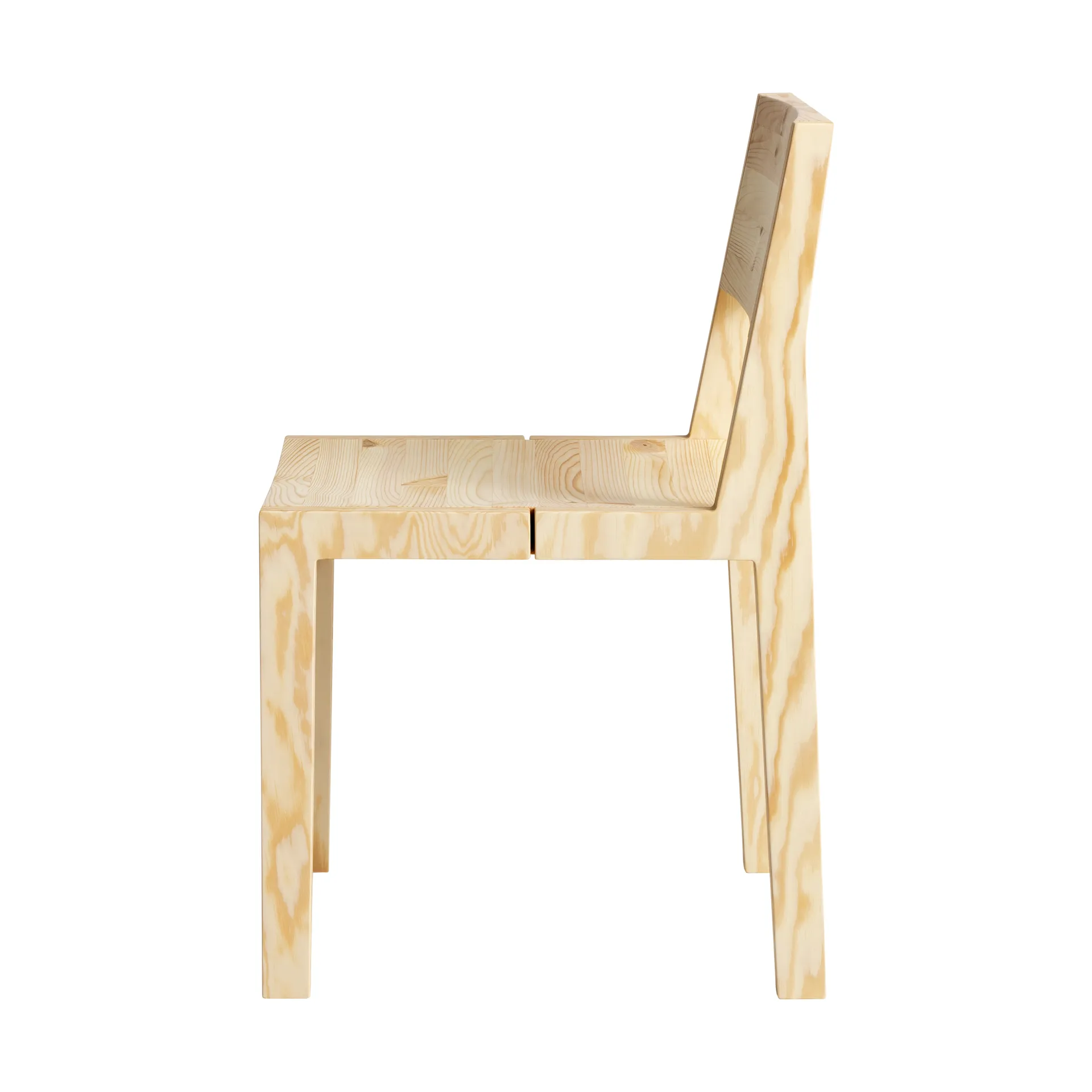 Chaise 016 Maasto Dining Chair, Pin en huile-cire mat Vaarnii