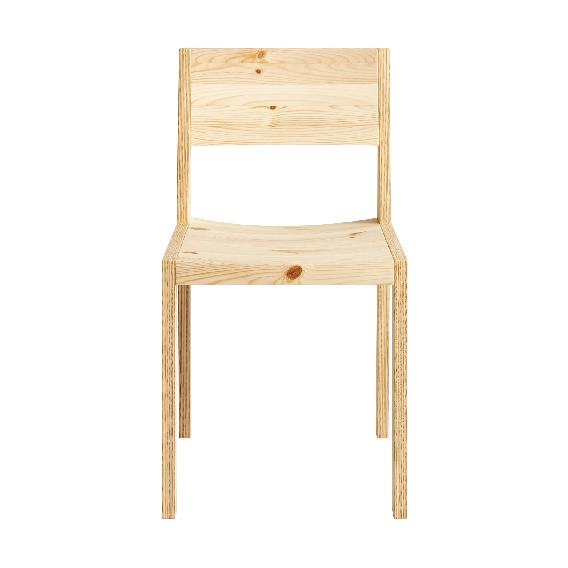 Chaise 016 Maasto Dining Chair, Pin en huile-cire mat Vaarnii