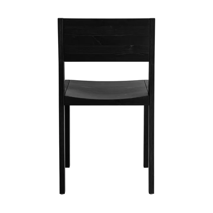 Chaise 016 Maasto Dining Chair - Pin teinté noir - Vaarnii