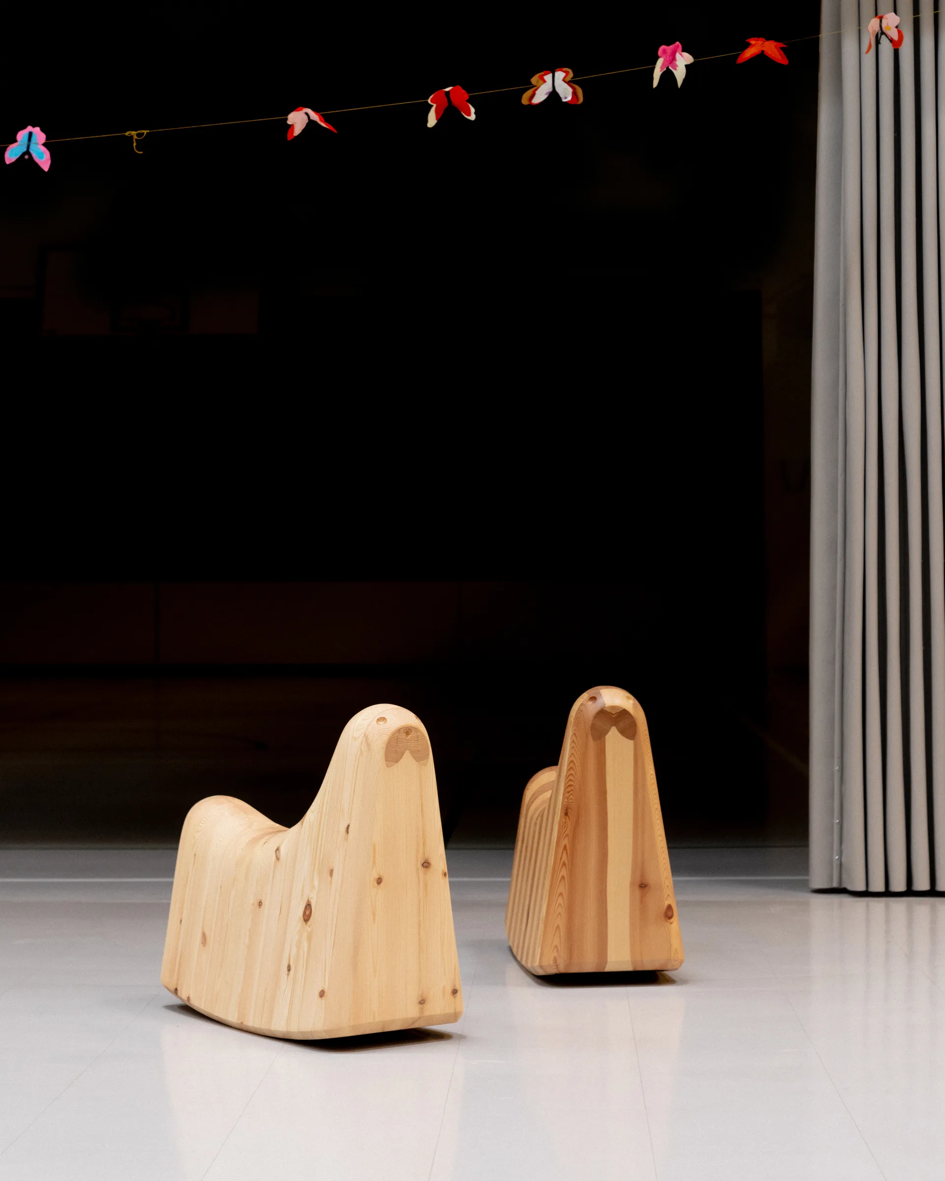 Cheval à bascule 014 Norppa Rocking Toy, Pin huilé-ciré mat Vaarnii