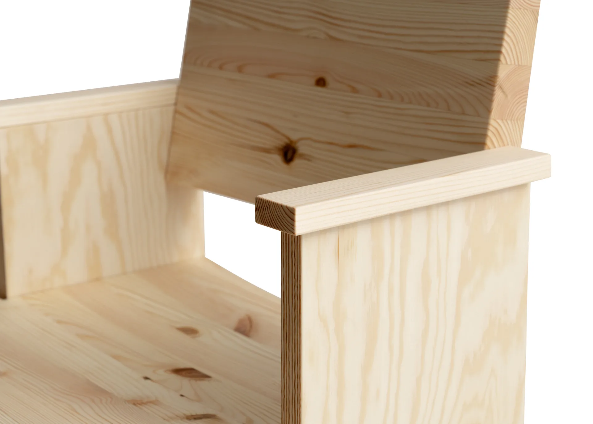 Fauteuil à accoudoirs 016 Maasto Dining Armchair, Pin en huile-cire mat Vaarnii