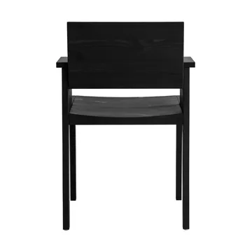 Fauteuil à accoudoirs 016 Maasto Dining Armchair - Pin teinté noir - Vaarnii