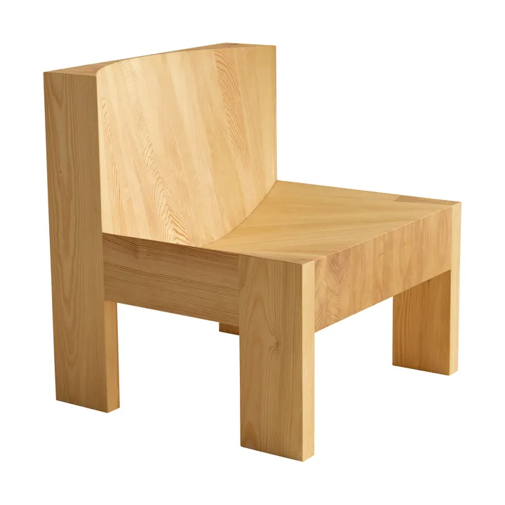 Fauteuil lounge 005 Lounge Chair - Pin en huile-cire mat - Vaarnii