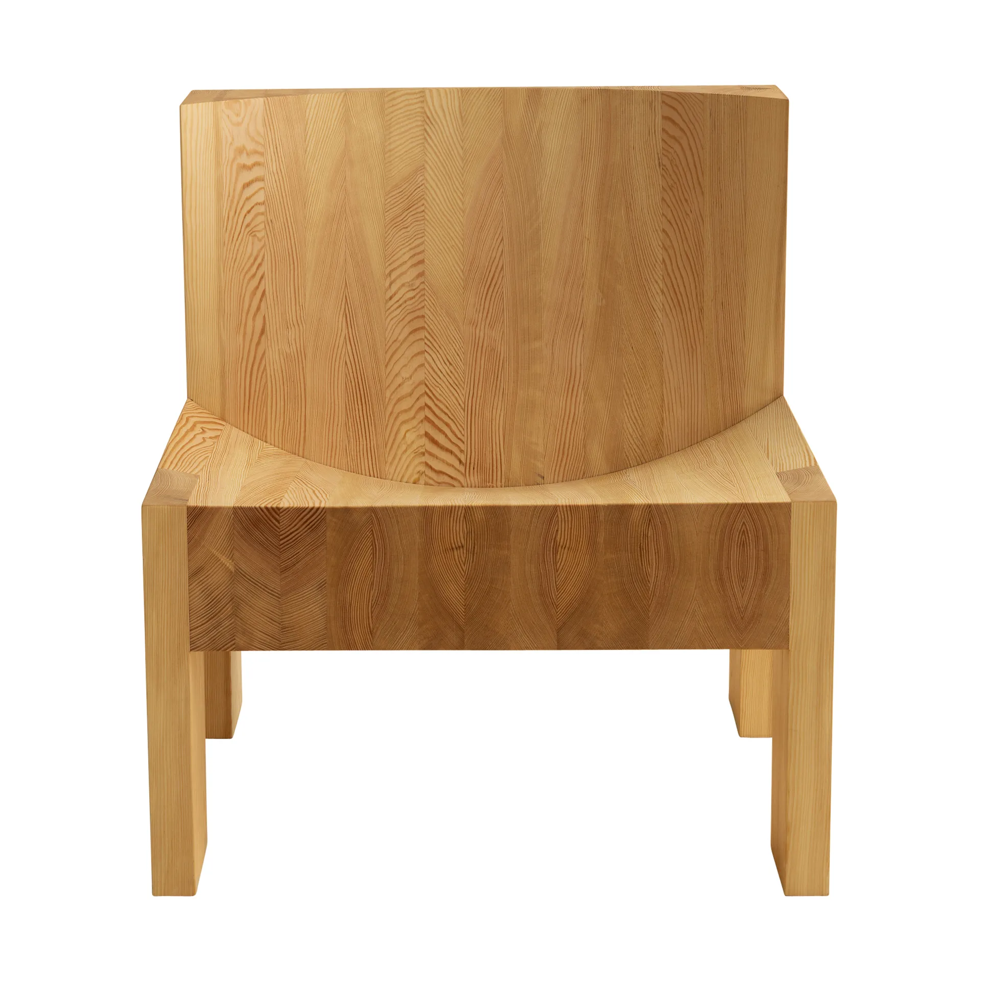 Fauteuil lounge 005 Lounge Chair, Pin en huile-cire mat Vaarnii