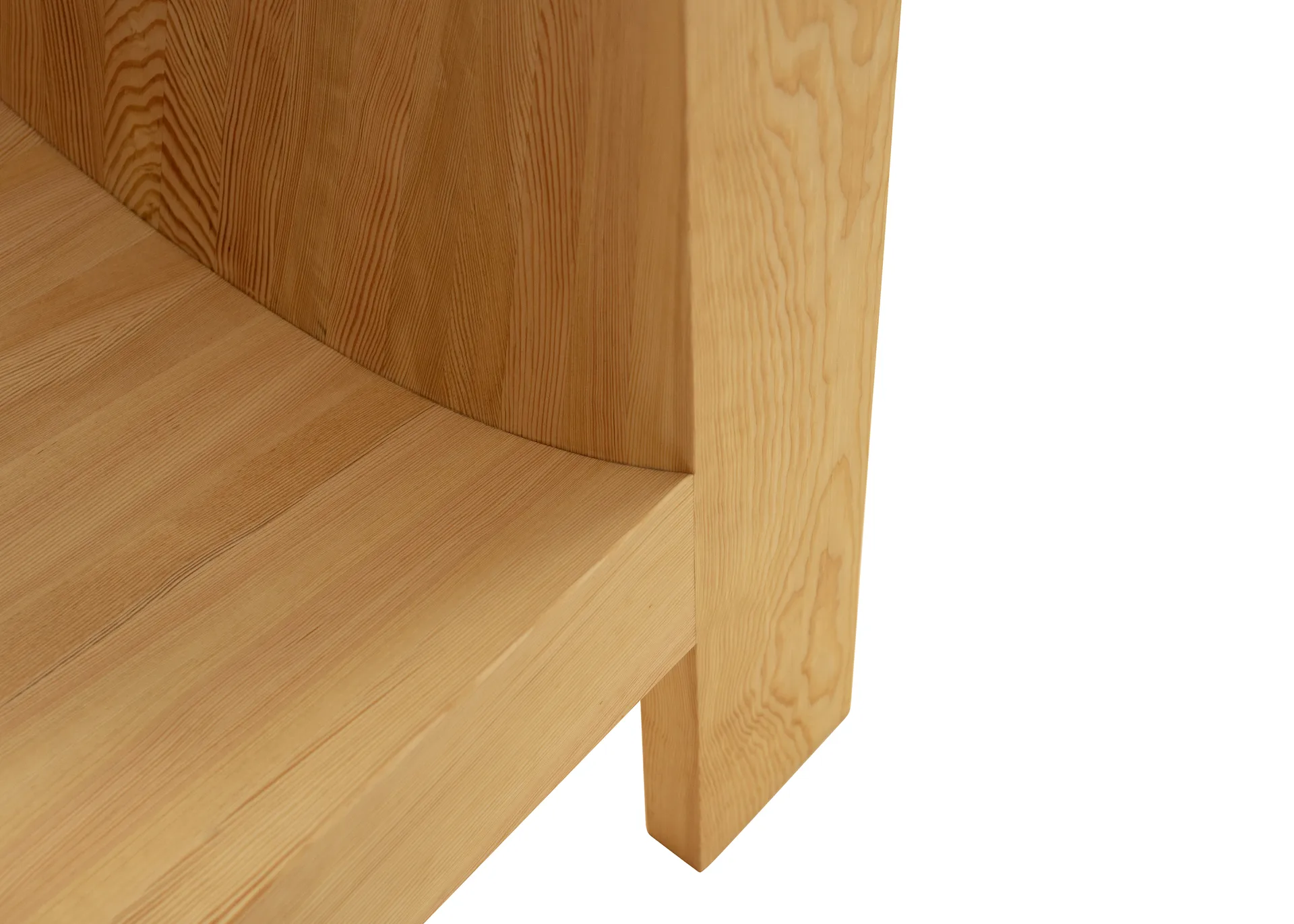 Fauteuil lounge 005 Lounge Chair, Pin en huile-cire mat Vaarnii