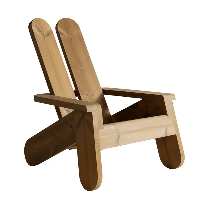 Fauteuil lounge 015 Peace Outdoor Lounge Chair - Pin traité thermiquement - Vaarnii