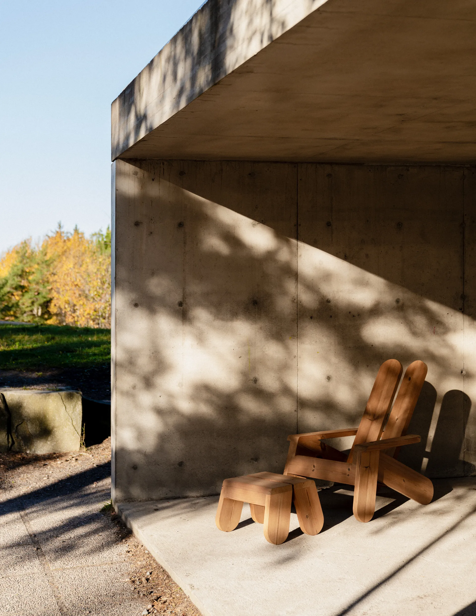 Fauteuil lounge 015 Peace Outdoor Lounge Chair, Pin traité thermiquement Vaarnii