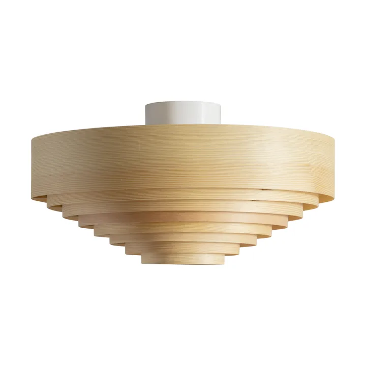 Plafonnier 1005 Hans Ceiling Light - Pin huilé et ciré mat, Ø42 cm - Vaarnii