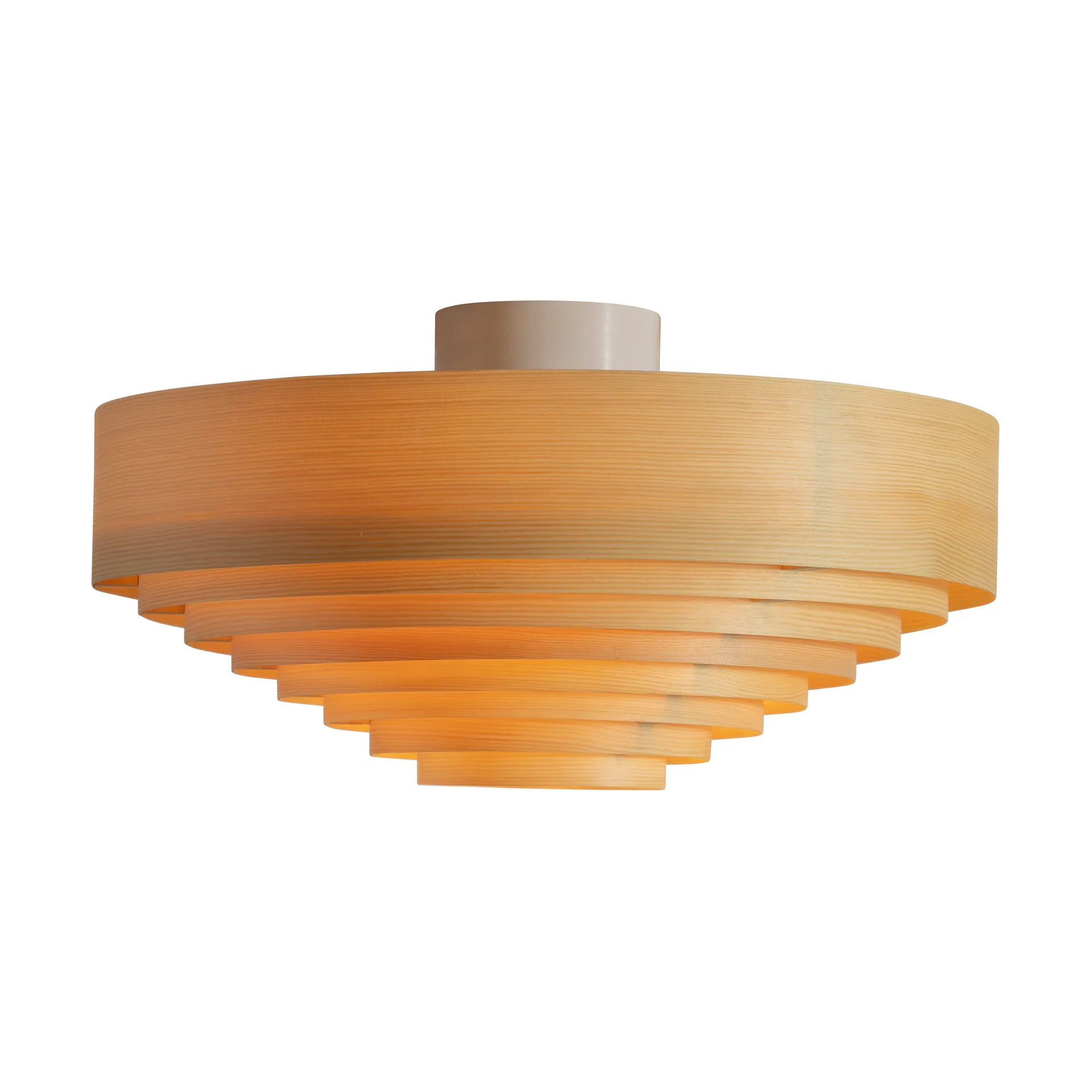 Plafonnier 1005 Hans Ceiling Light, Pin huilé et ciré mat, Ø42 cm Vaarnii