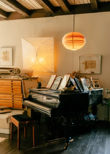 Suspension 1002 Hans Pendant - Pin en huile-cire mat, Ø46 cm - Vaarnii