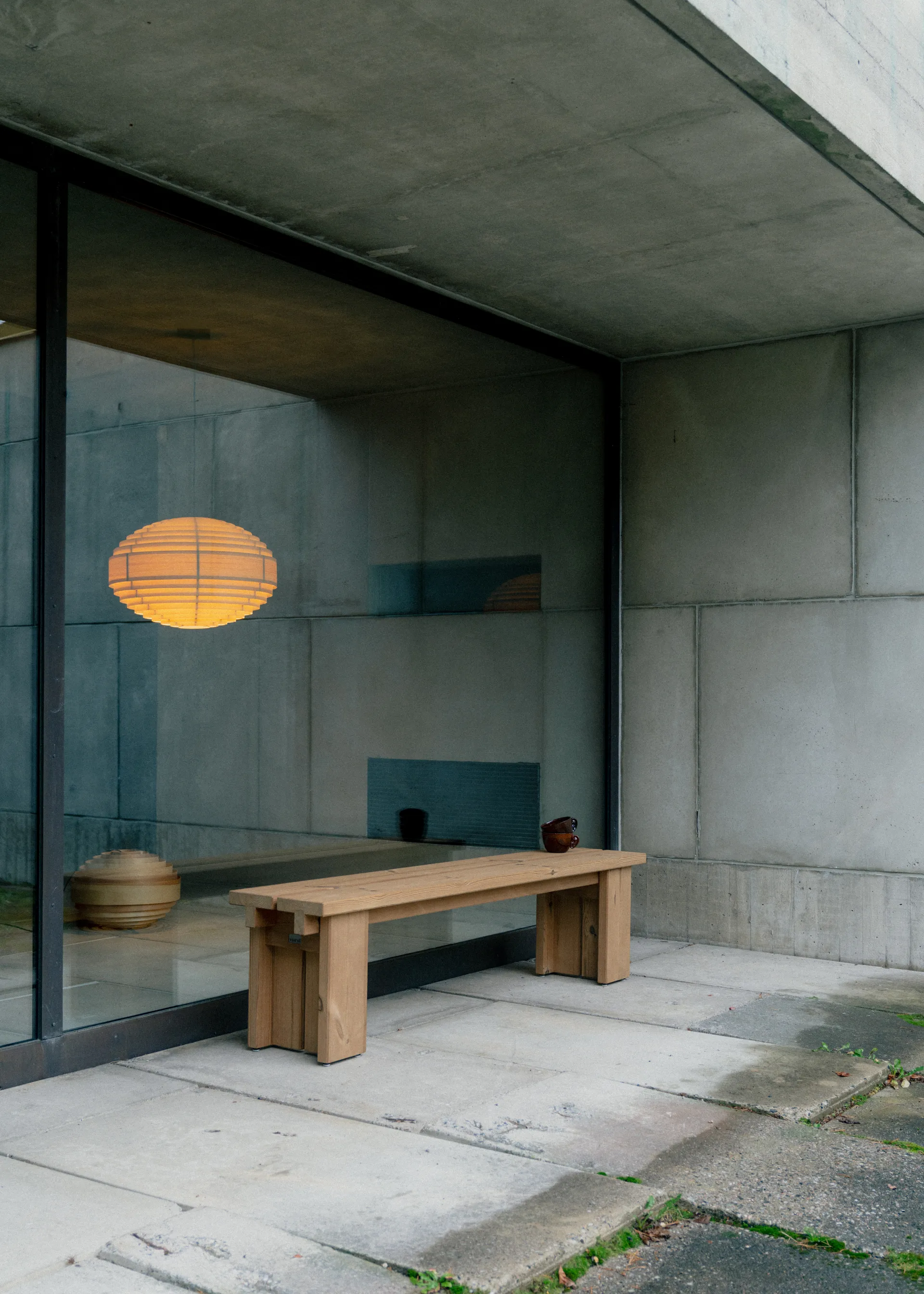 Suspension 1002 Hans Pendant, Pin en huile-cire mat, Ø46 cm Vaarnii