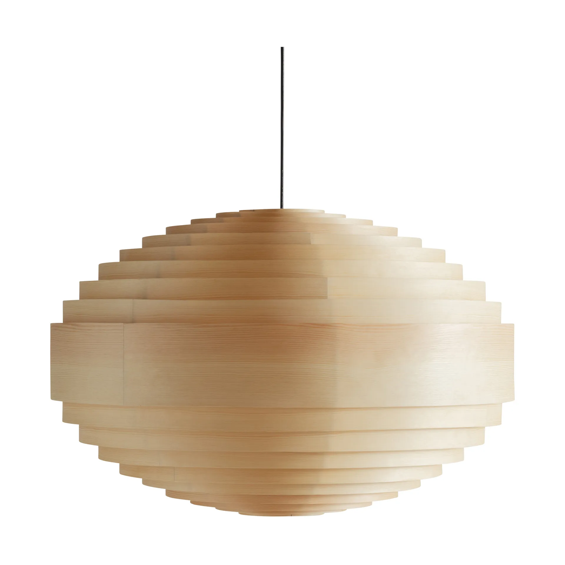 Suspension 1002 Hans Pendant, Pin en huile-cire mat, XL Ø70 cm Vaarnii