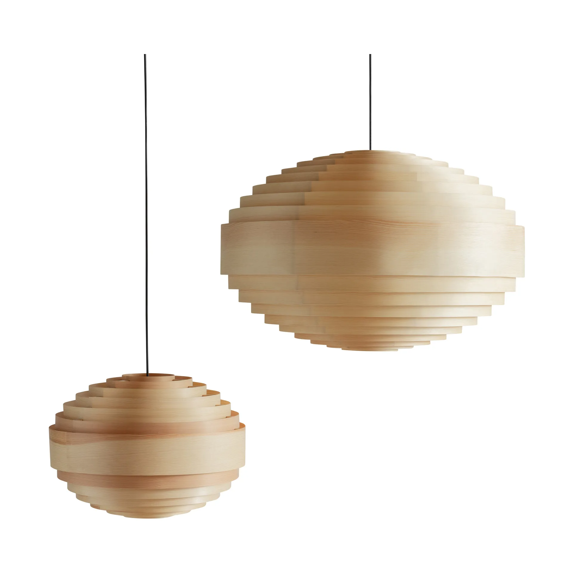 Suspension 1002 Hans Pendant, Pin en huile-cire mat, XL Ø70 cm Vaarnii