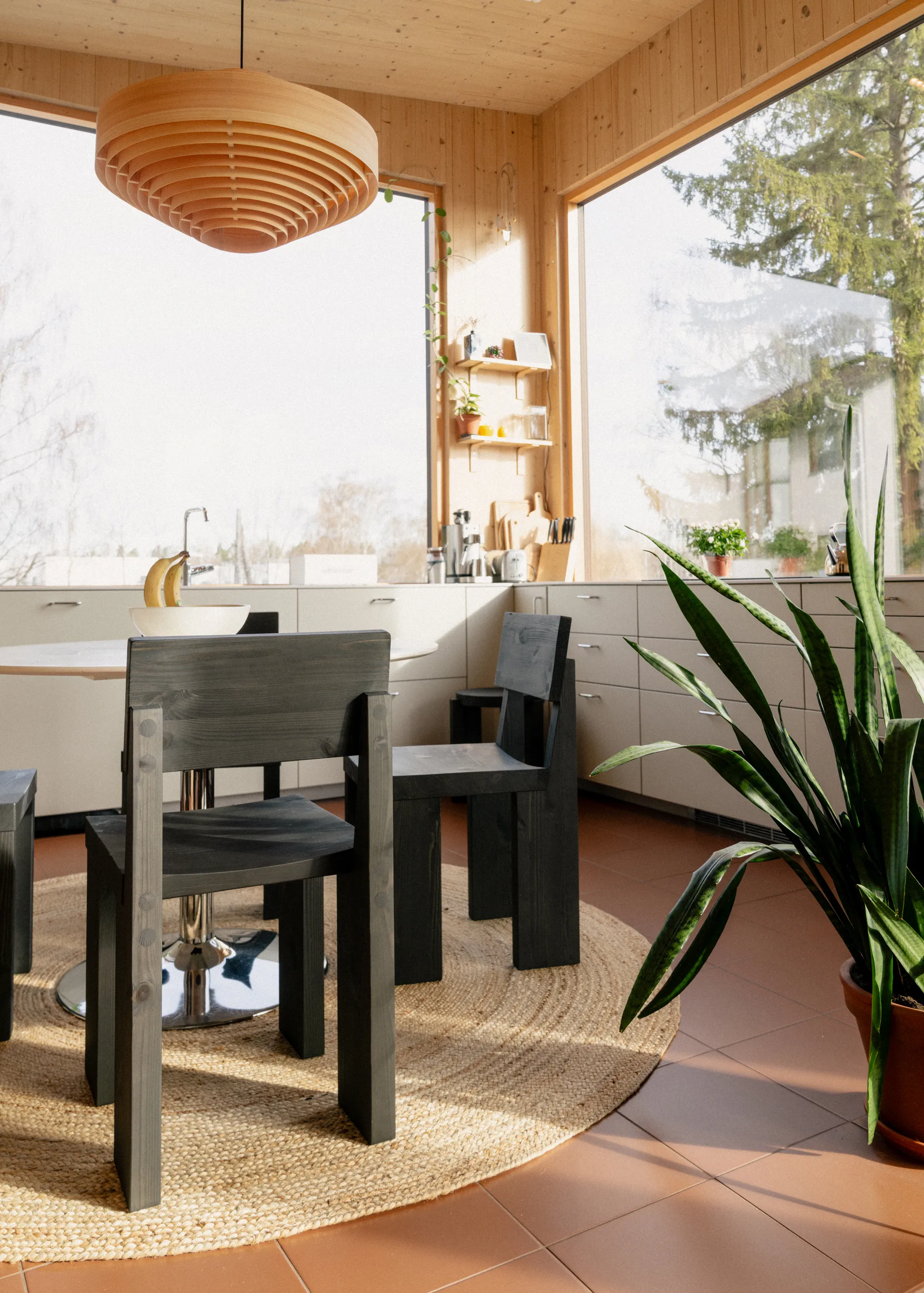 Suspension 1003 Hans Pendant, Pin en huile-cire mat, Ø60 cm Vaarnii