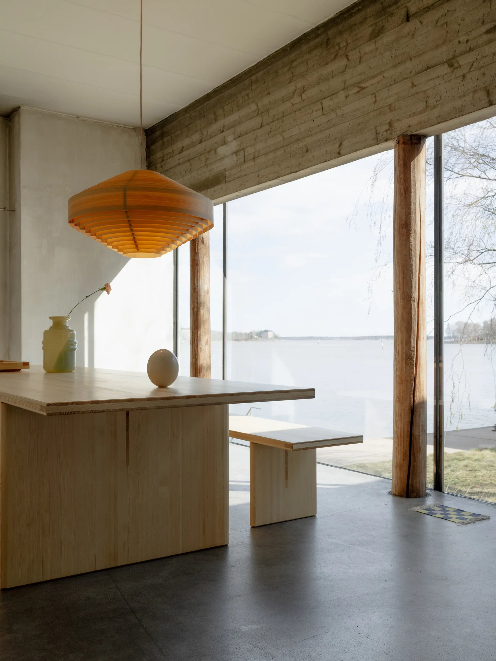 Table 012 Kolmio Dining Table, Pin en huile-cire mat, 305×99×72 cm Vaarnii