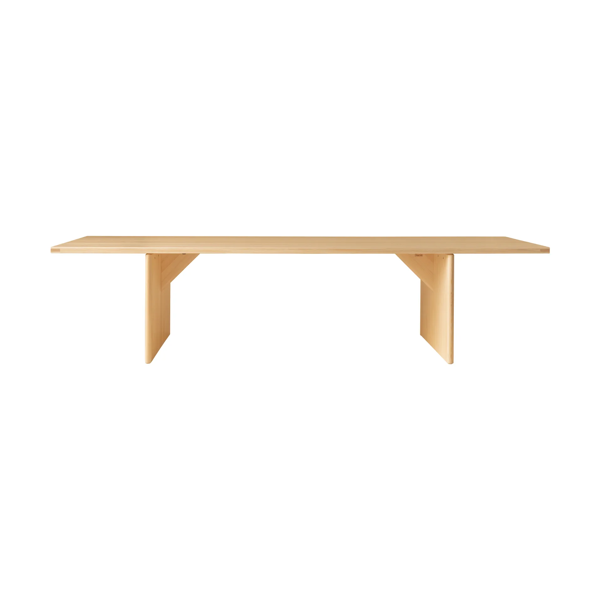 Table 012 Kolmio Dining Table, Pin en huile-cire mat, 305×99×72 cm Vaarnii