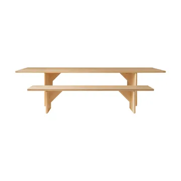 Table 012 Kolmio Dining Table - Pin en huile-cire mat, 305×99×72 cm - Vaarnii