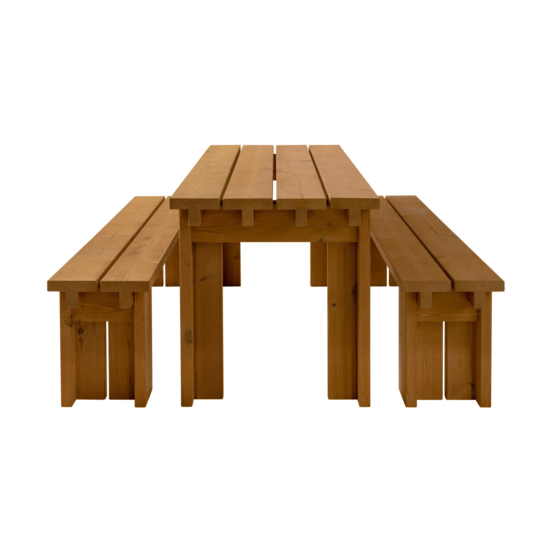 Table 013 Osa Outdoor Table, Pin traité thermiquement, 182×75×78 cm Vaarnii