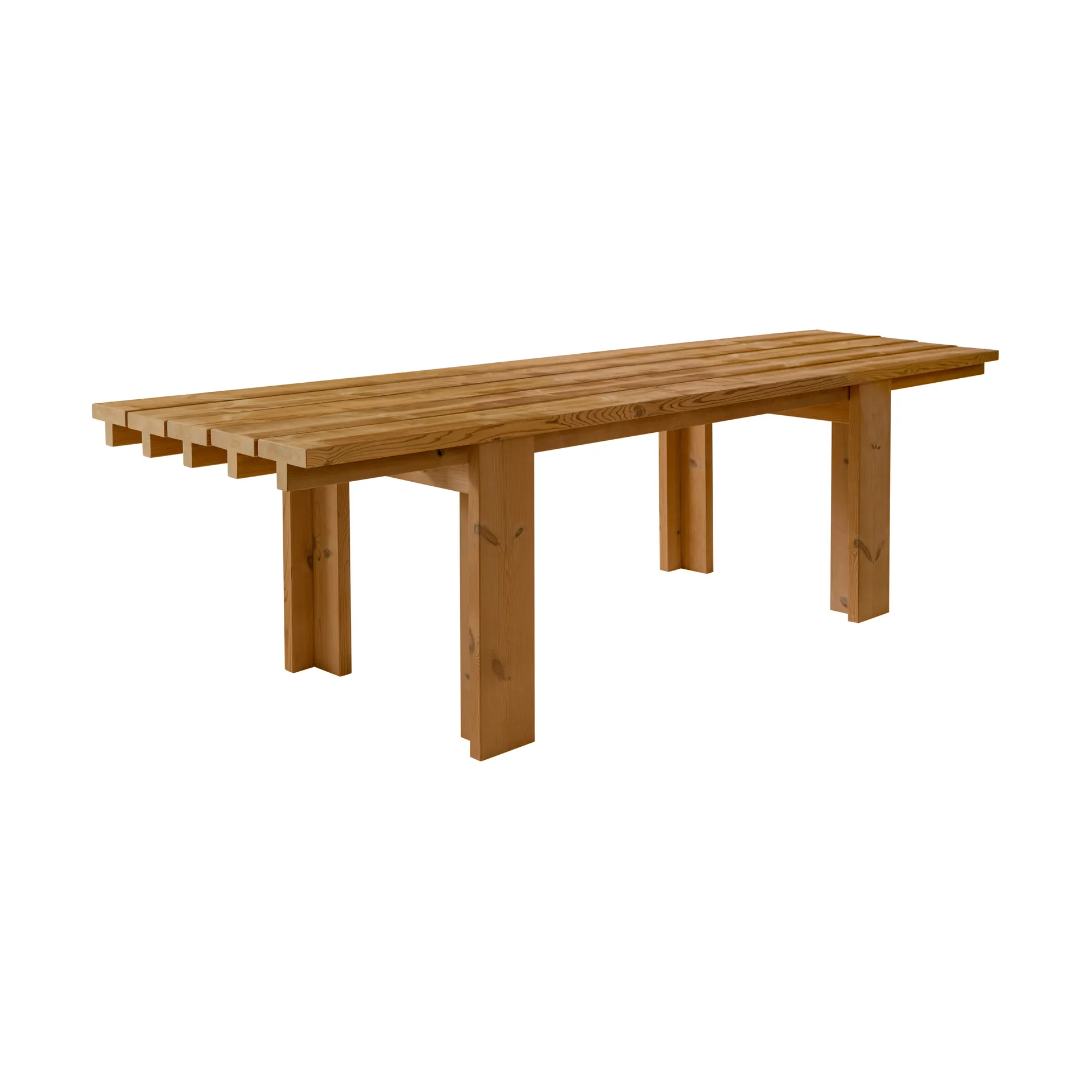 Table 013 Osa Outdoor Table, Pin traité thermiquement, 270x94x78 cm Vaarnii