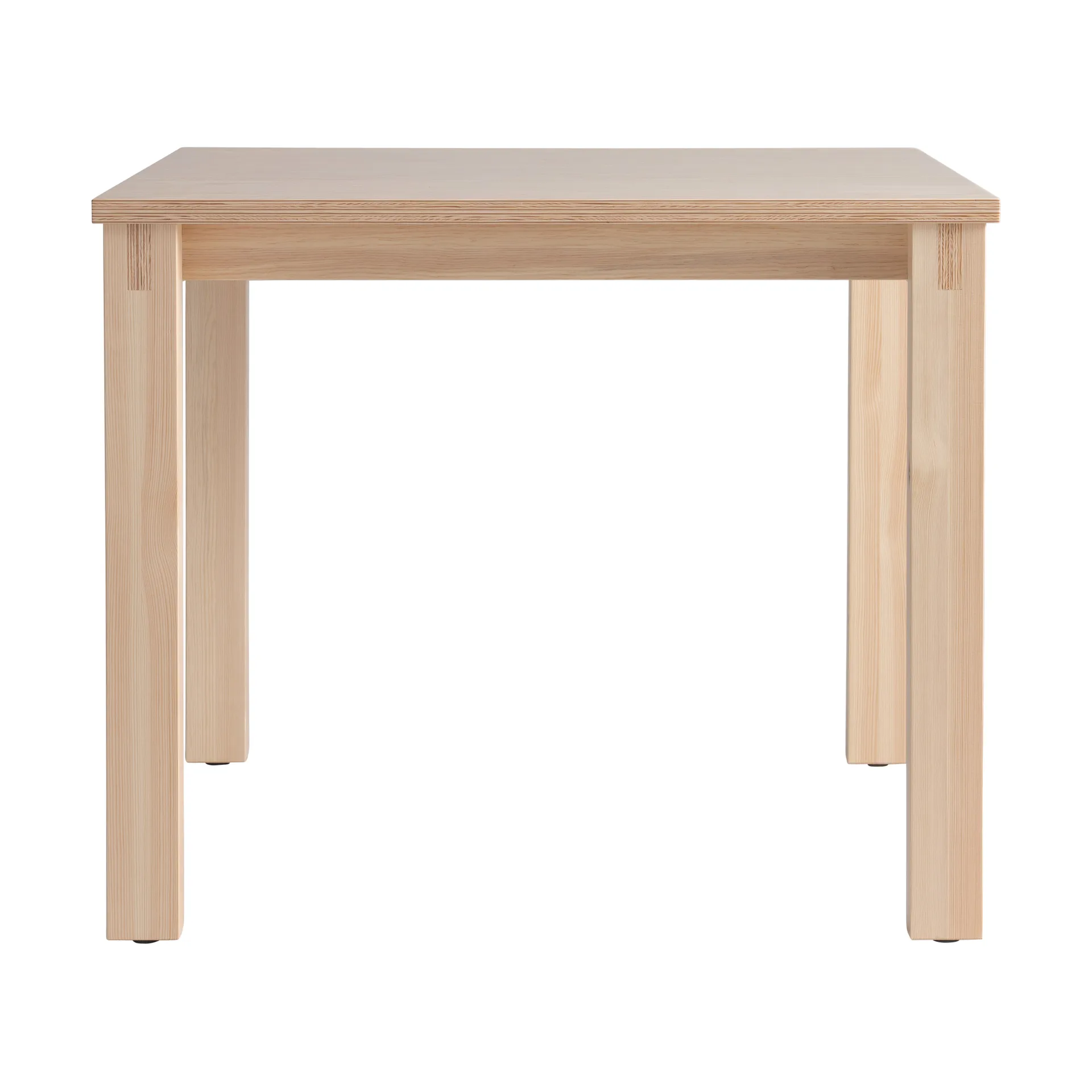 Table 016 Maasto Table, Pin en huile-cire mat, 90×90×75 cm Vaarnii