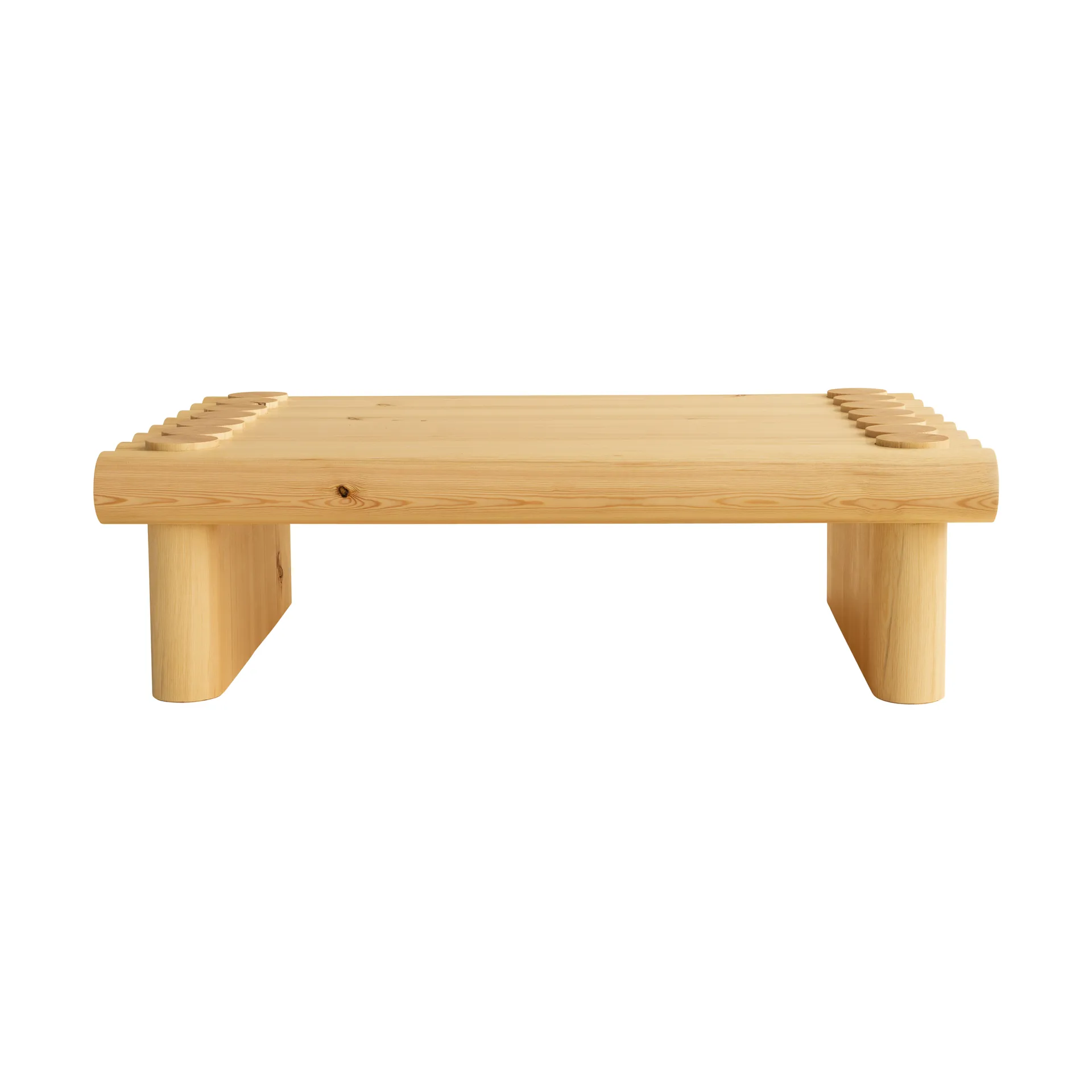 Table basse 004 Coffee Table, Pin en huile-cire mat, 120x80x35 cm Vaarnii