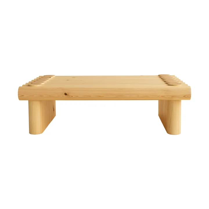 Table basse 004 Coffee Table - Pin en huile-cire mat, 120x80x35 cm - Vaarnii