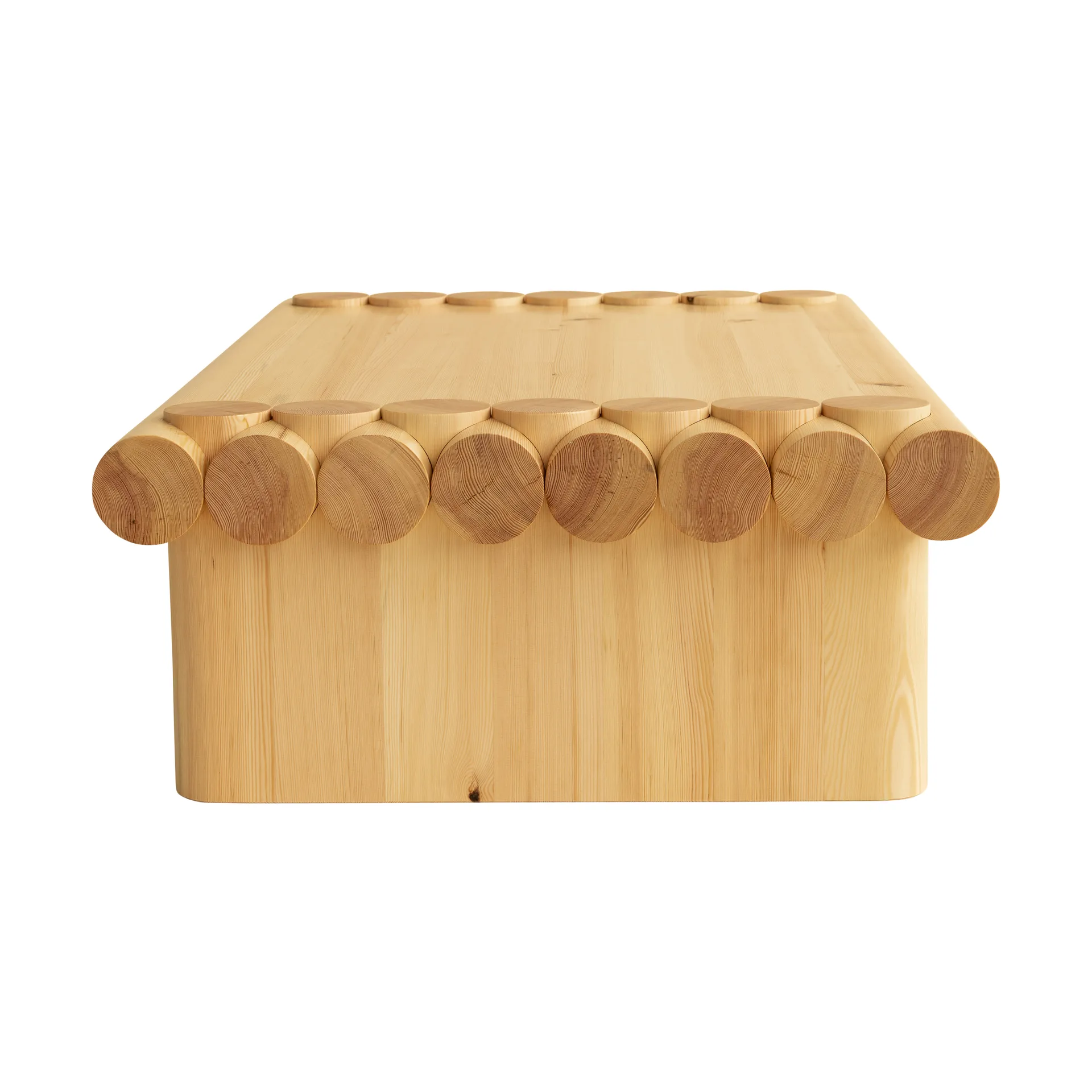 Table basse 004 Coffee Table, Pin en huile-cire mat, 120x80x35 cm Vaarnii