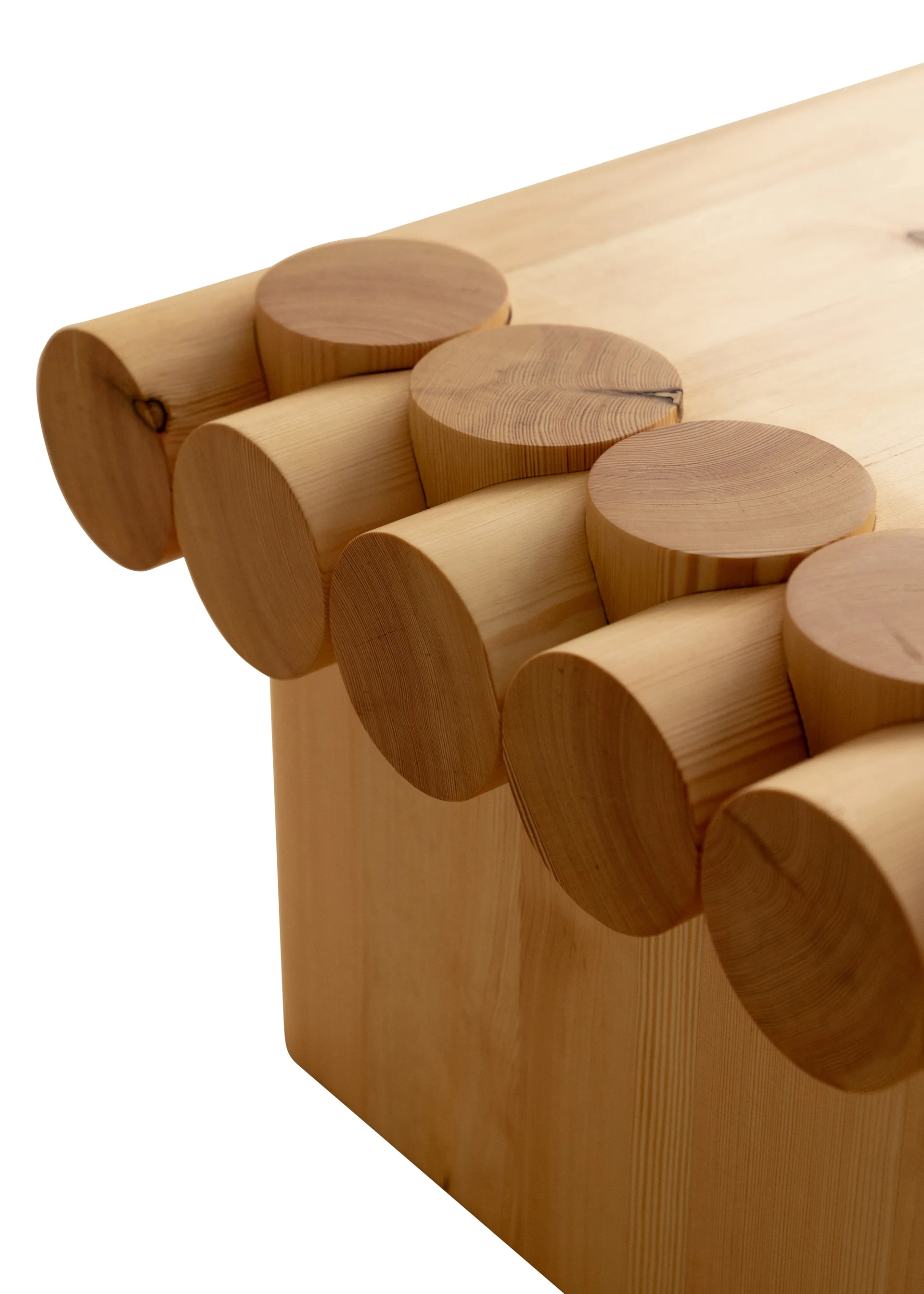 Table basse 004 Coffee Table, Pin en huile-cire mat, 120x80x35 cm Vaarnii