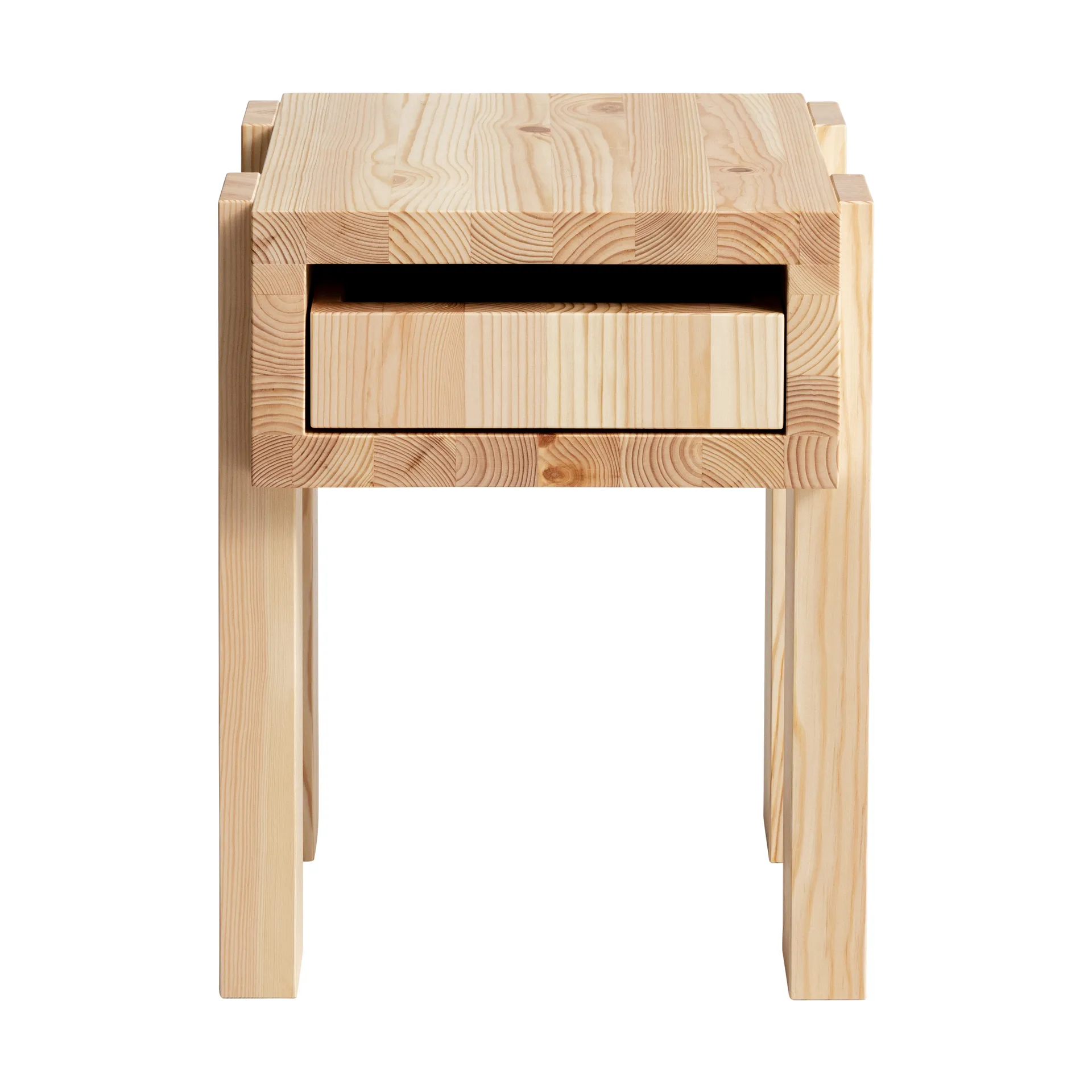 Table d’appoint 003 Stilts Side Table, Pin en huile-cire mat, 40x36x45 cm Vaarnii