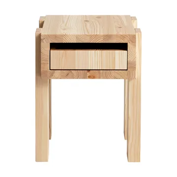 Table d’appoint 003 Stilts Side Table - Pin en huile-cire mat, 40x36x45 cm - Vaarnii