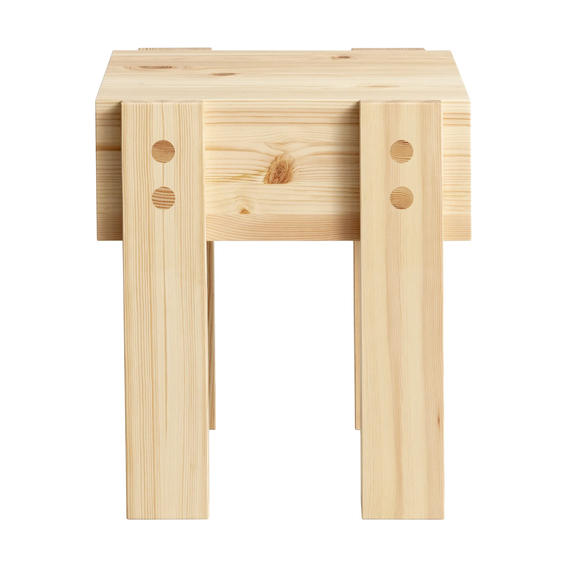 Table d’appoint 003 Stilts Side Table, Pin en huile-cire mat, 40x36x45 cm Vaarnii